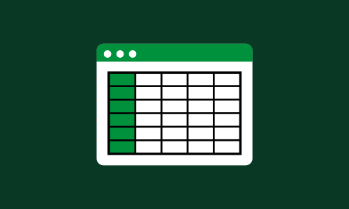 Spreadsheet listing coffee details